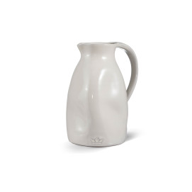 Carafe en céramique blanche